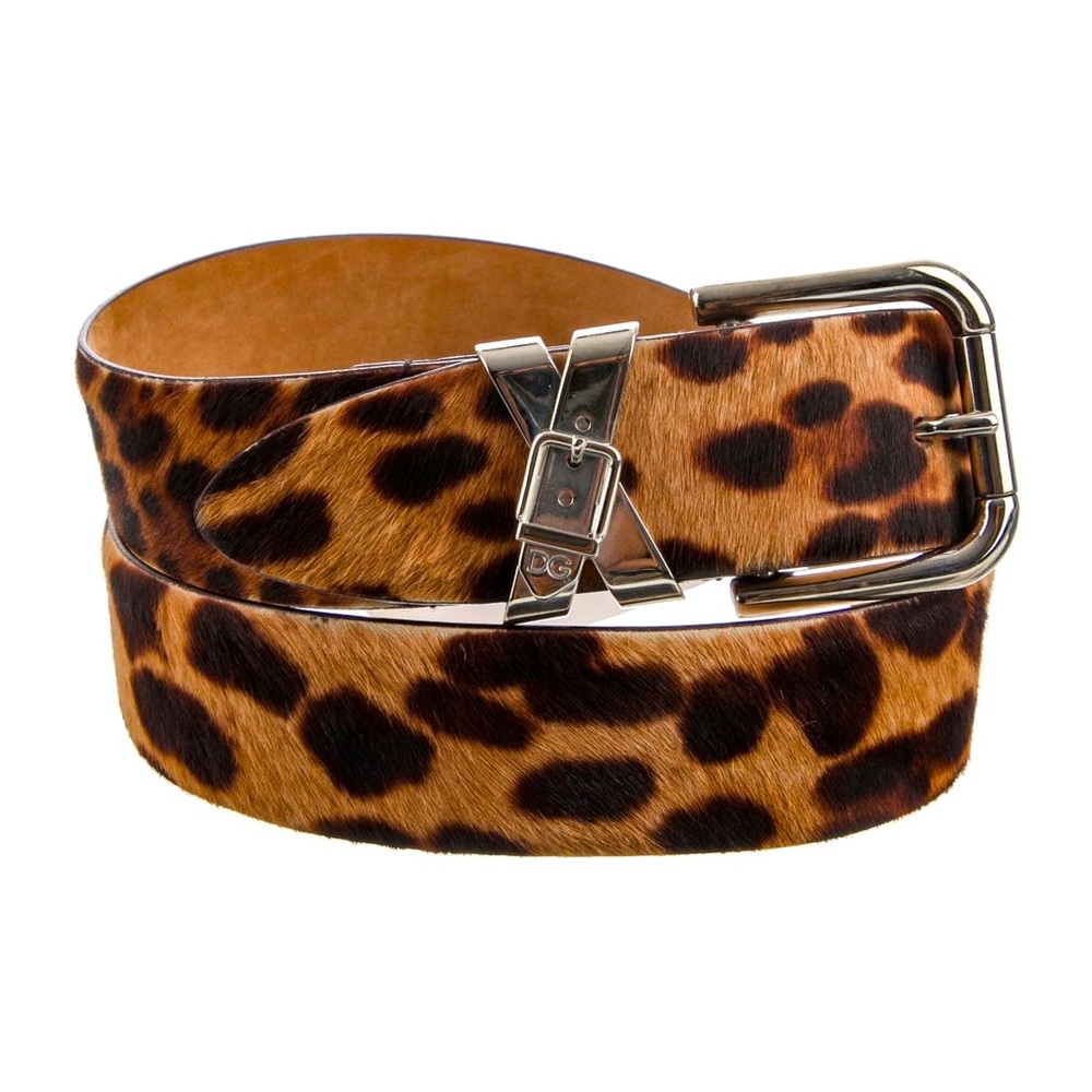 •SOLD• Dolce & Gabbana Women’s pony hair animal print belt